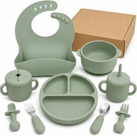 Baby Bib and Weaning Spoon Set for feeding