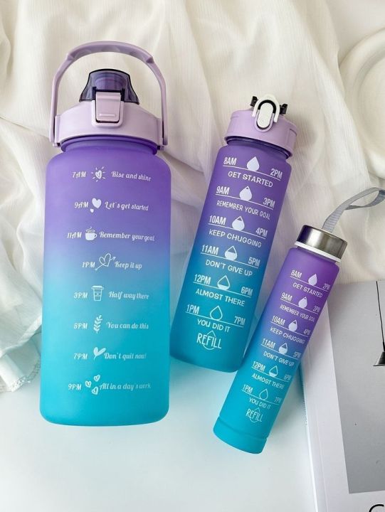 Motivational Time-Marked Water Bottle for daily hydration