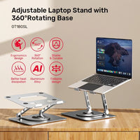 Adjustable laptop stand for desk and workspace