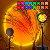 Sunset Projection Lamp RGB LED light for room decor
