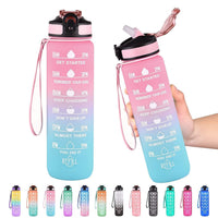 Motivational Time-Marked Water Bottle for daily hydration