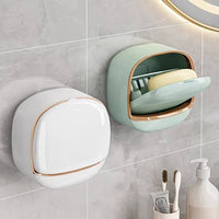 Wall mounted soap holder for bathroom and sink