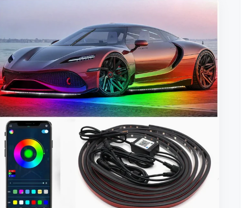 RGB underglow chassis light kit for 12V cars