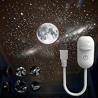 2-in-1 USB galaxy star projector night light