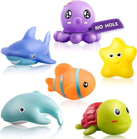 Silicone Bath Toys and Bath Organizer Caddy for kids