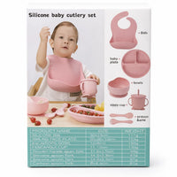 Baby Bib and Weaning Spoon Set for feeding