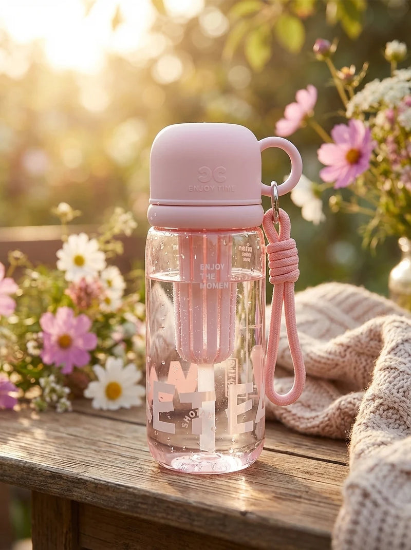 Glass Infuser Water Bottle for fruit and tea