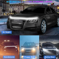 LED Hood Light Strip Dynamic Scan DRL Universal White