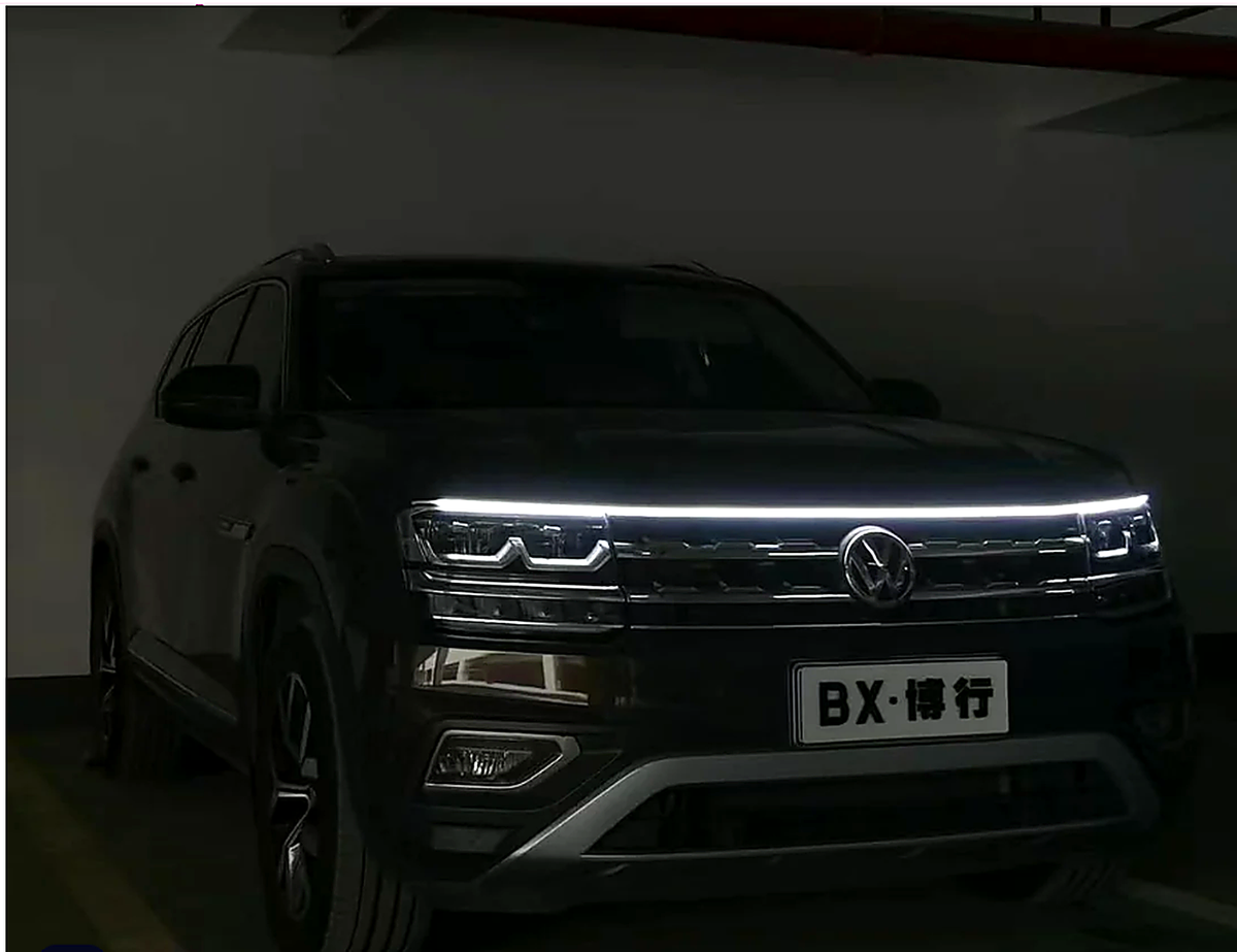 LED Hood Light Strip Dynamic Scan DRL Universal White
