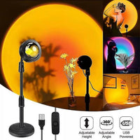 Sunset Projection Lamp RGB LED light for room decor