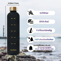 Motivational Time-Marked Water Bottle for daily hydration