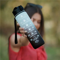 Motivational Time-Marked Water Bottle for daily hydration