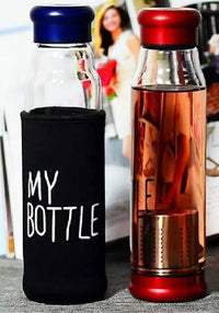 Glass Infuser Water Bottle for fruit and tea