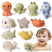 Silicone Bath Toys and Bath Organizer Caddy for kids
