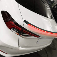 Universal LED Rear Spoiler Carbon Fiber Lip with Brake Light Strip